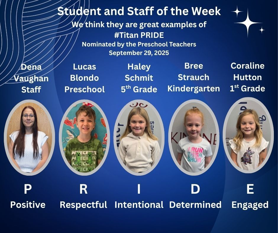 Student and Staff of the Week