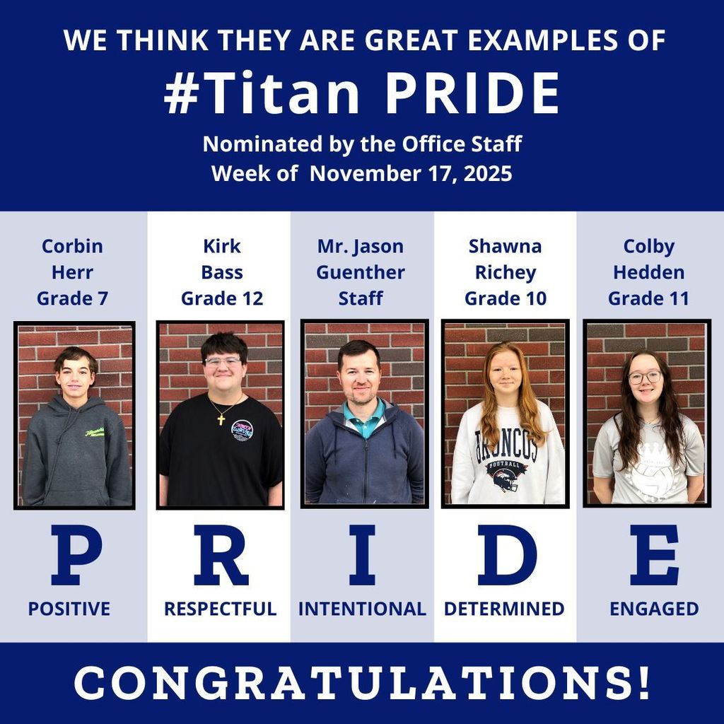 Students & Staff of the Week.11.17.25