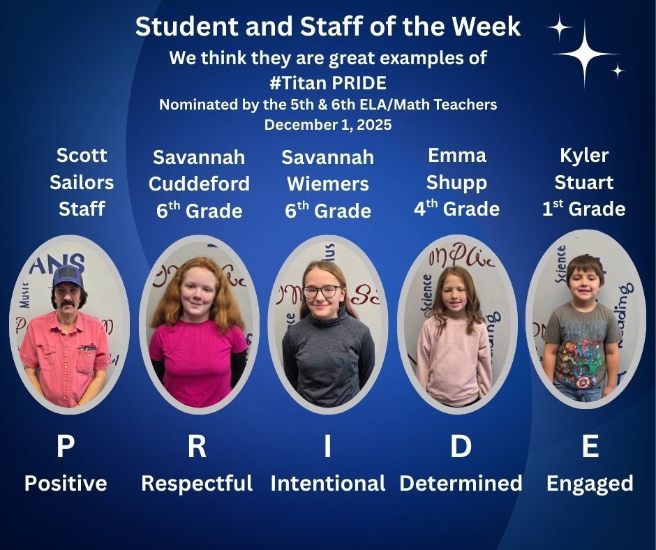 Student and Staff of the Week