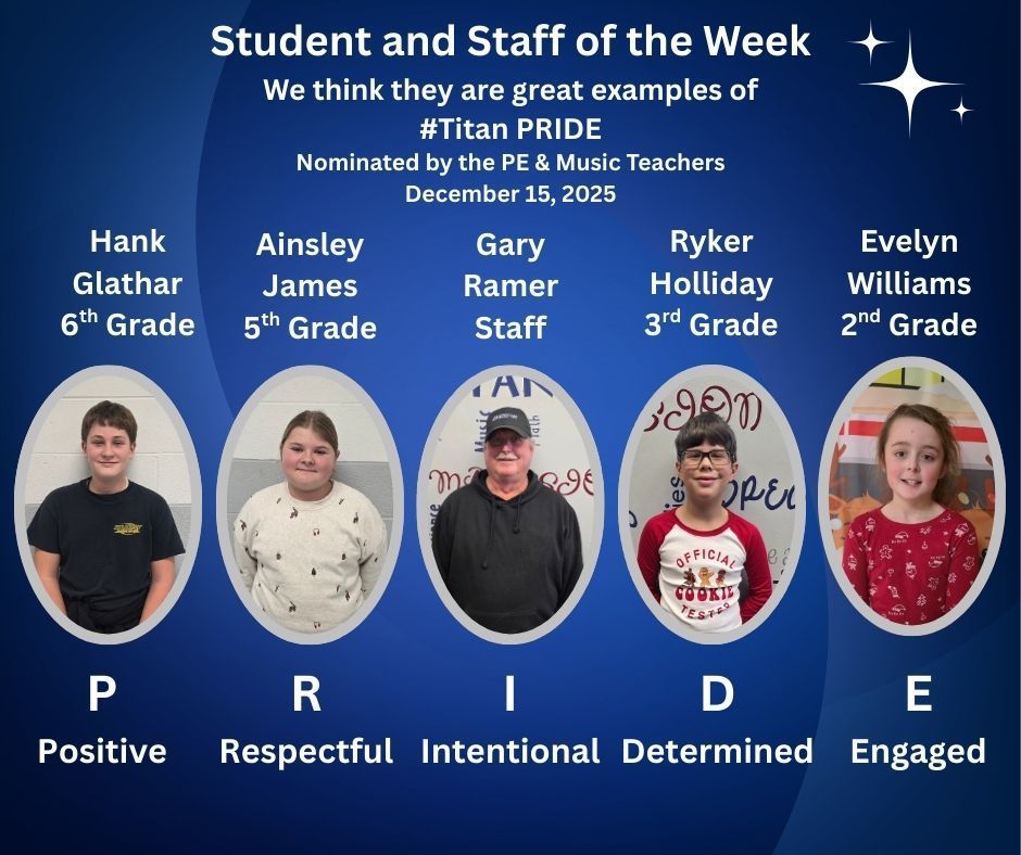 Student and Staff of the Week