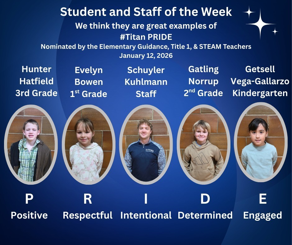 Student and Staff of the Week