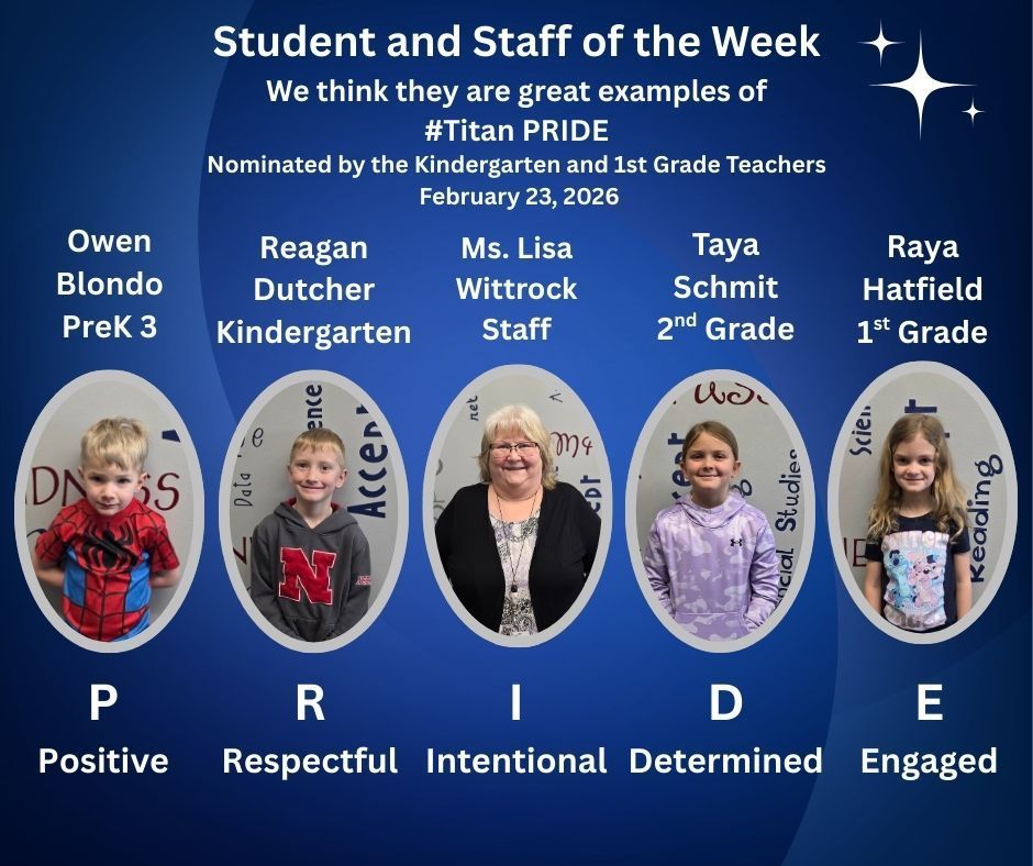 Student and Staff of the Week