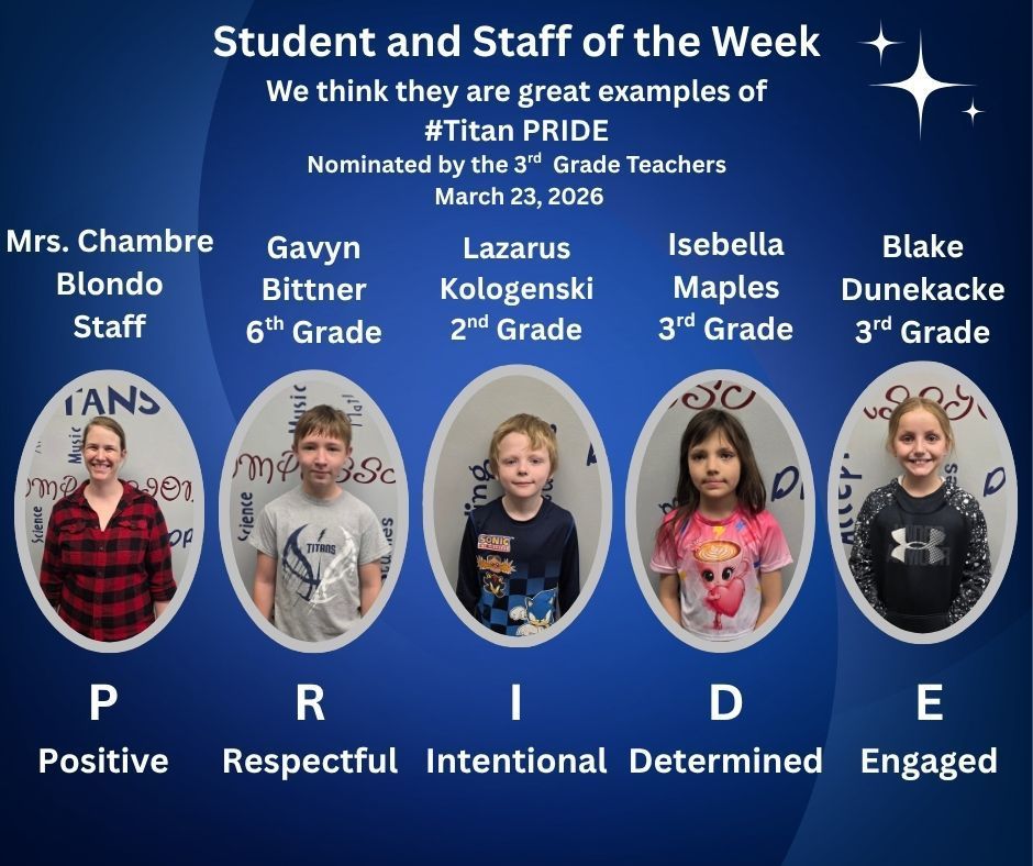 Student and Staff of the Week