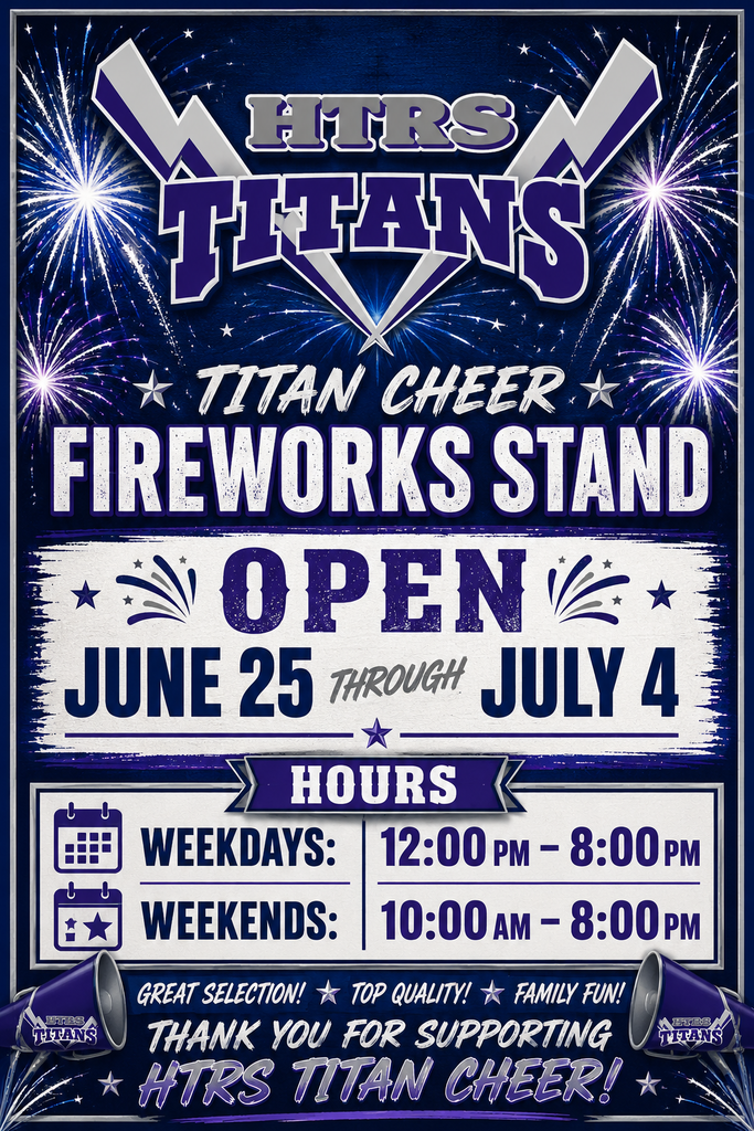 Titan Cheer Firework Stand Hours