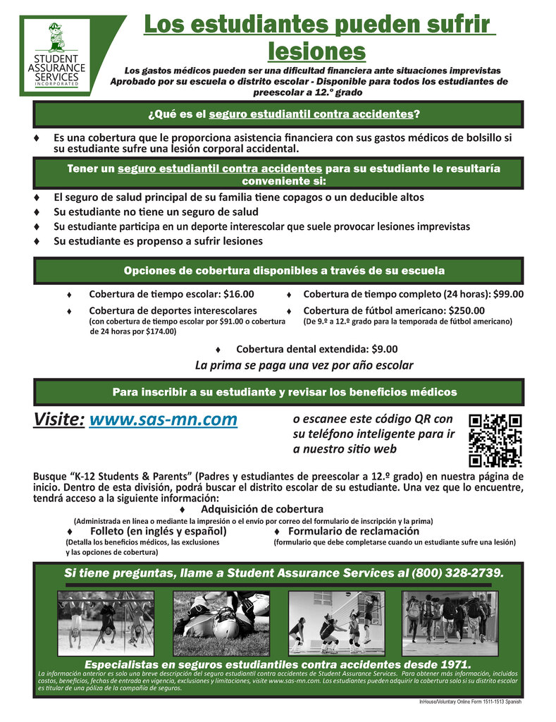 Formulario en Línea para el Seguro Voluntario de Accidentes Estudiantiles