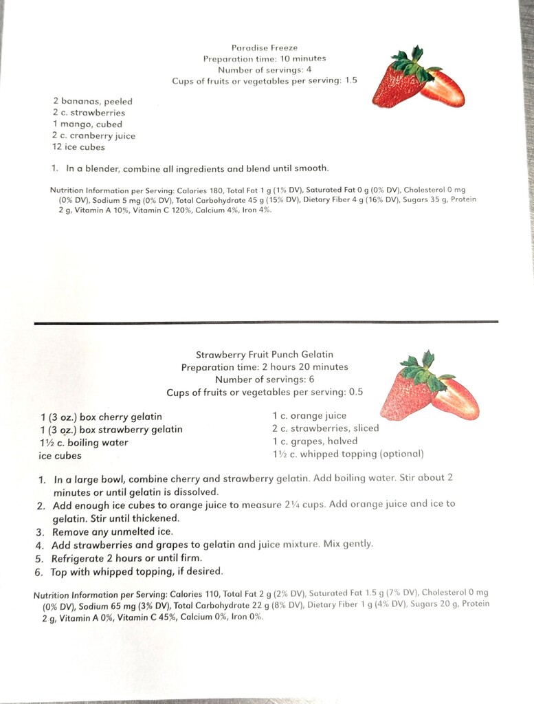 Strawberry recipes
