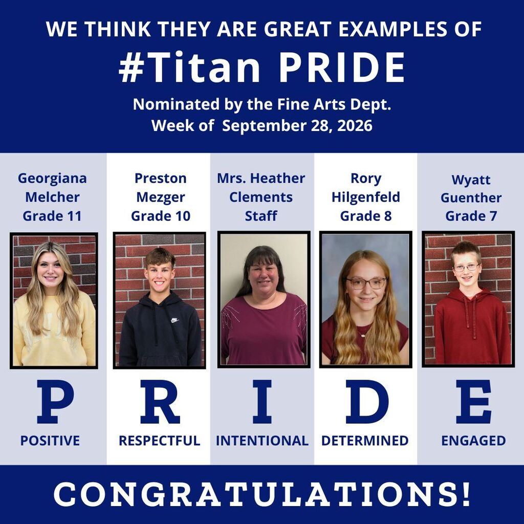 Students & Staff of the Week 9.28.26