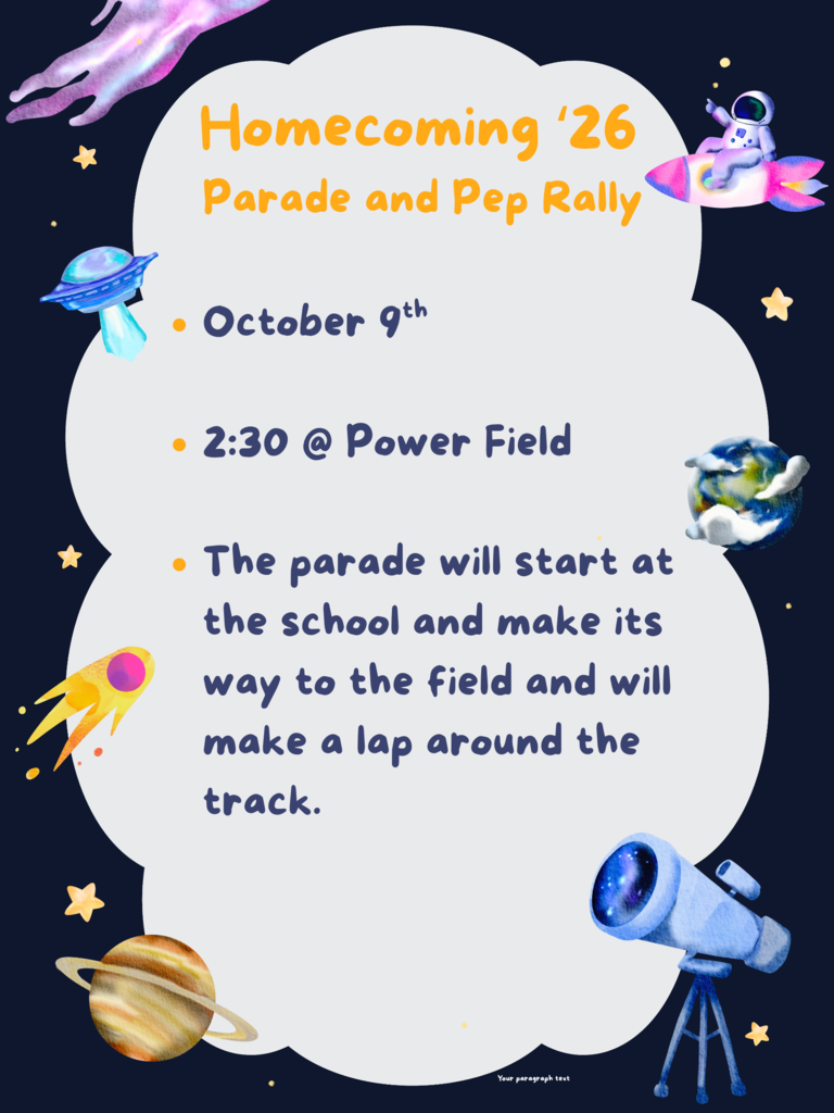 Homecoming Parade and Pep Rally 2026