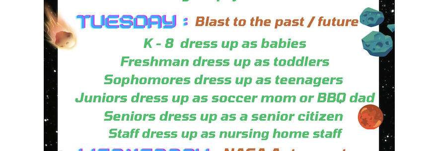 Tuesday Dress-up Day!