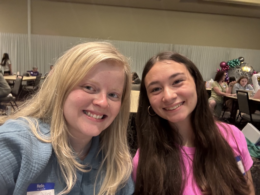 Mrs. Phillips and Victoria at yearbook camp