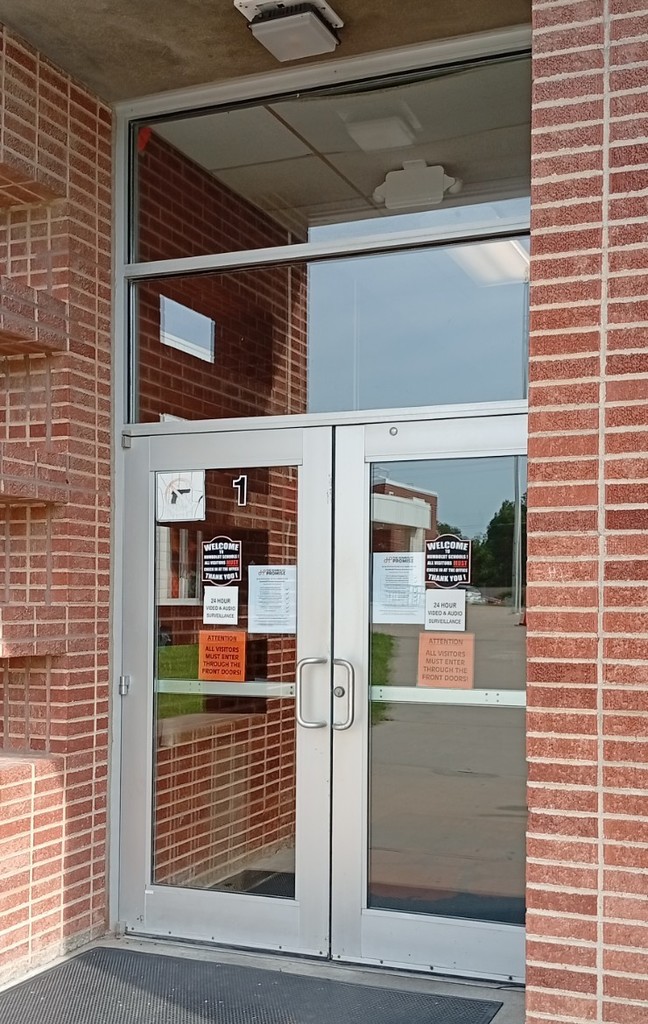 poster on entrance