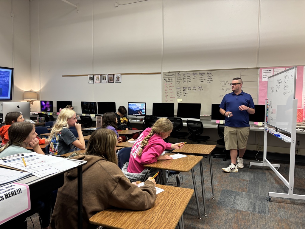 Sean speaks to students. 