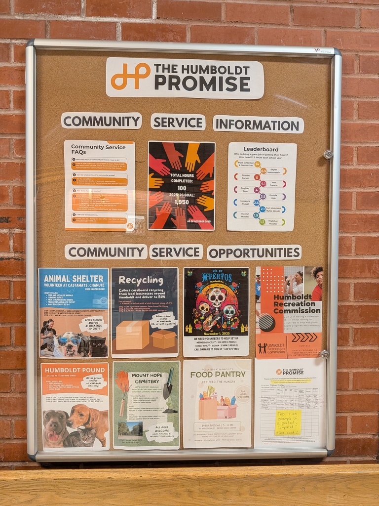 Humboldt Promise noticeboard