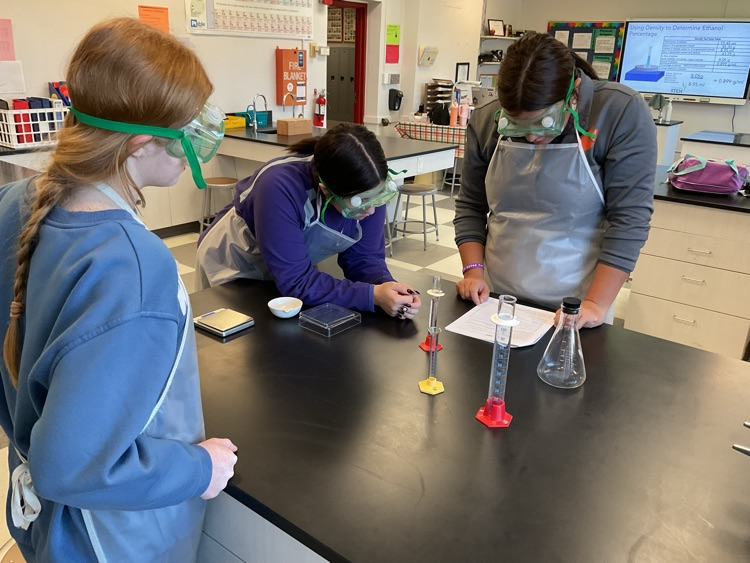 students measure their product