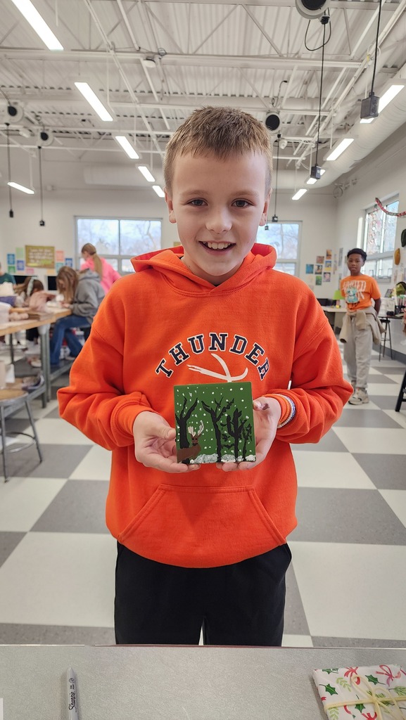 Here is the proud artist