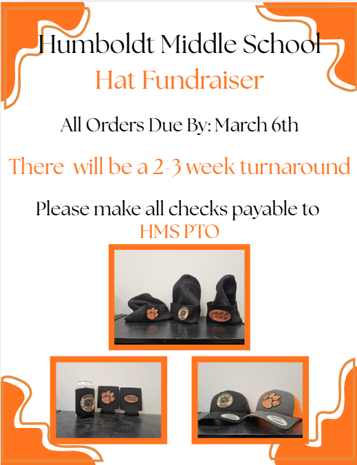 Samples of what they would look like.  All orders are due by March 6th.  