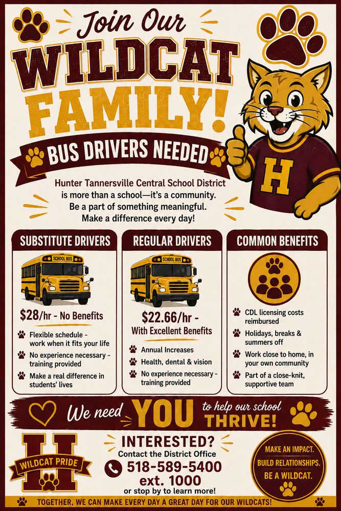 Bus Drivers Needed