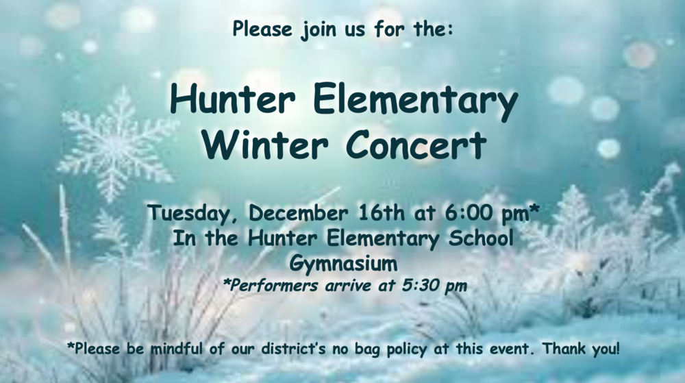 Hunter Elementary Concert 