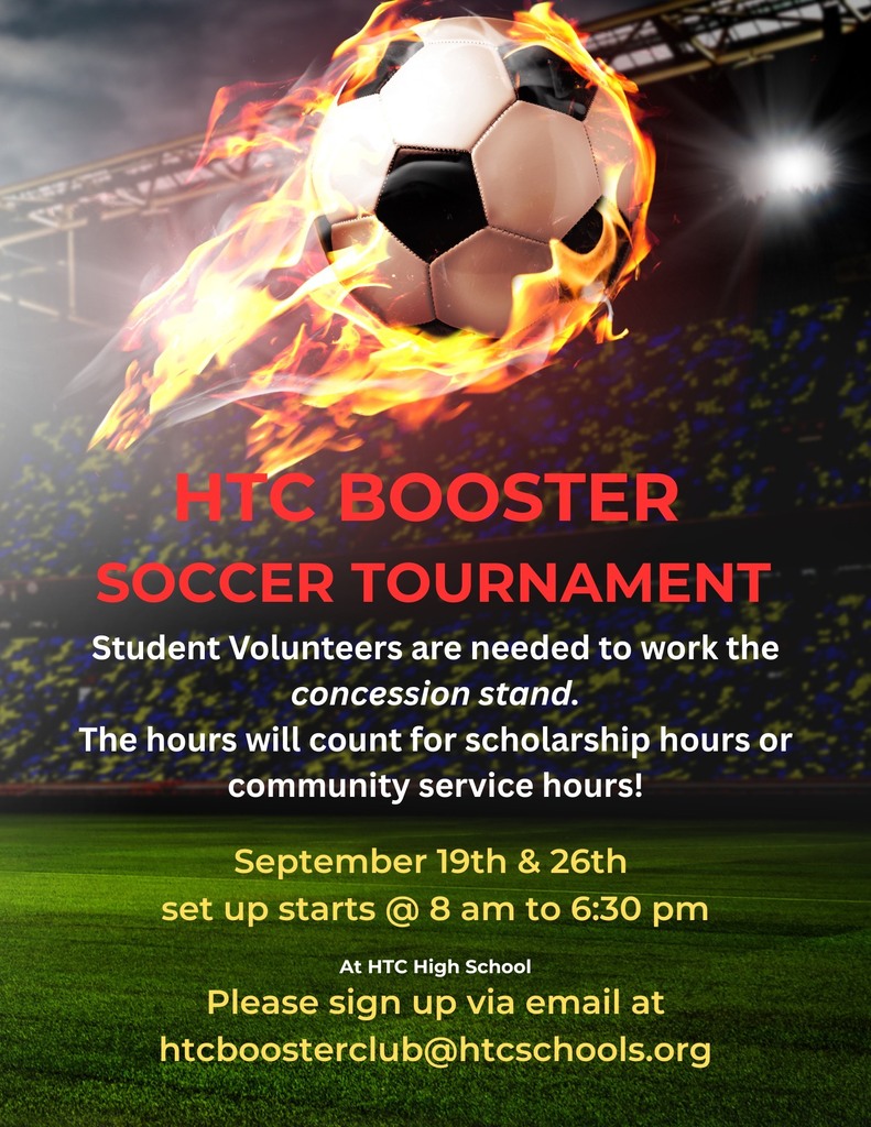 HTC Booster Club Soccer Tournament September 26th!