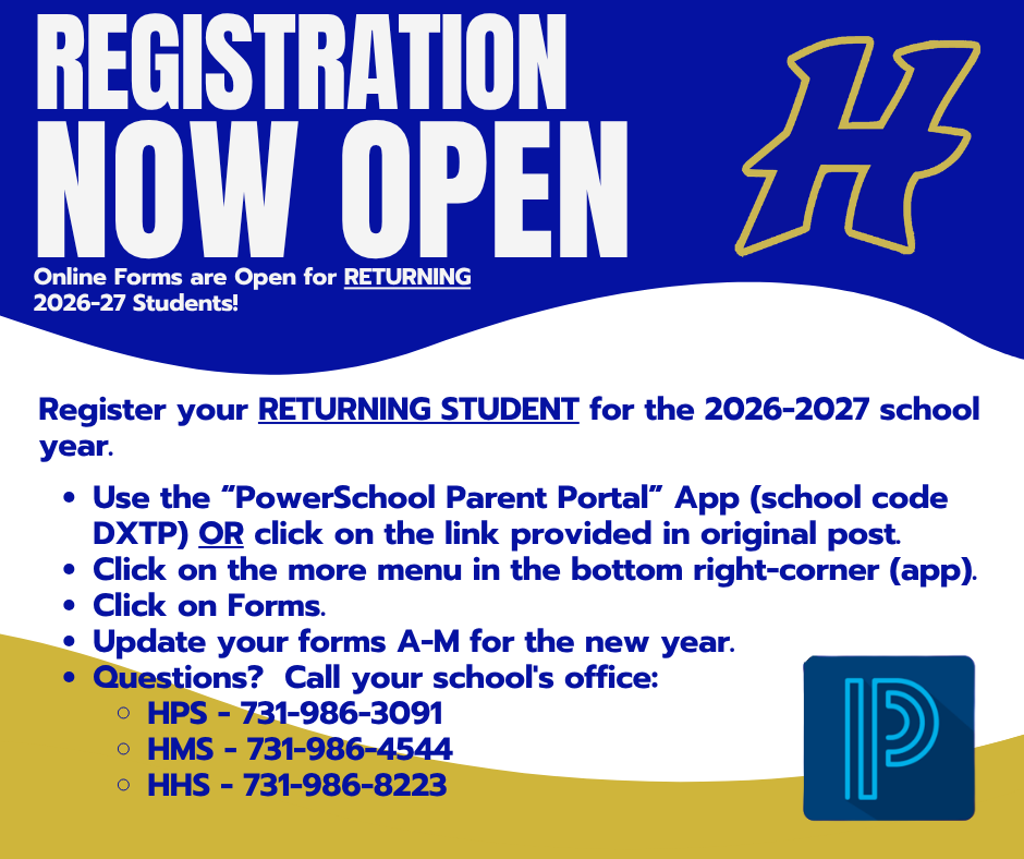 Registration for Returning Students is now Open!