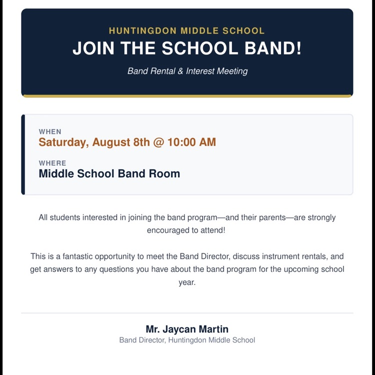 HMS Band informative meeting