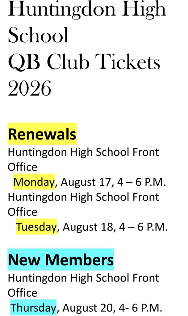 QB Club Tickets