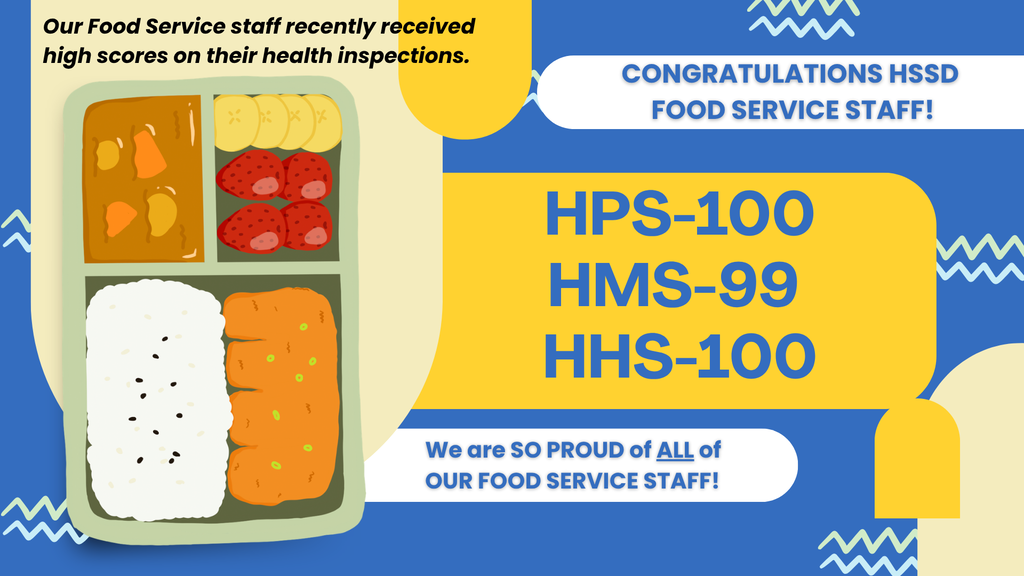 High Scores for our Food Service Staff.