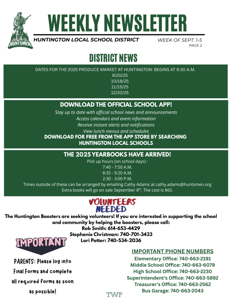 Weekly Newsletter