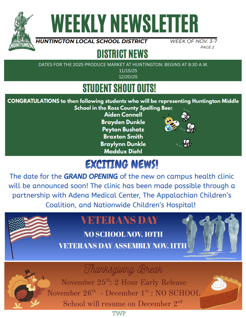 Weekly Newsletter Page 2