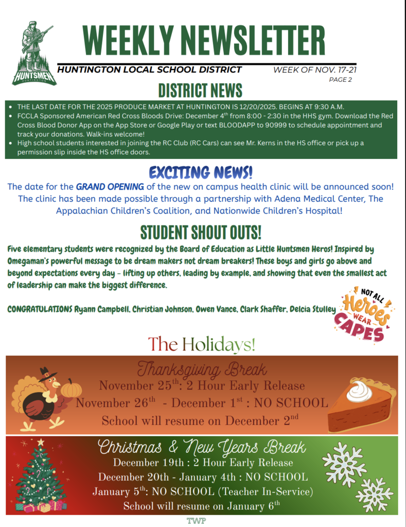 Page 2 of Newsletter