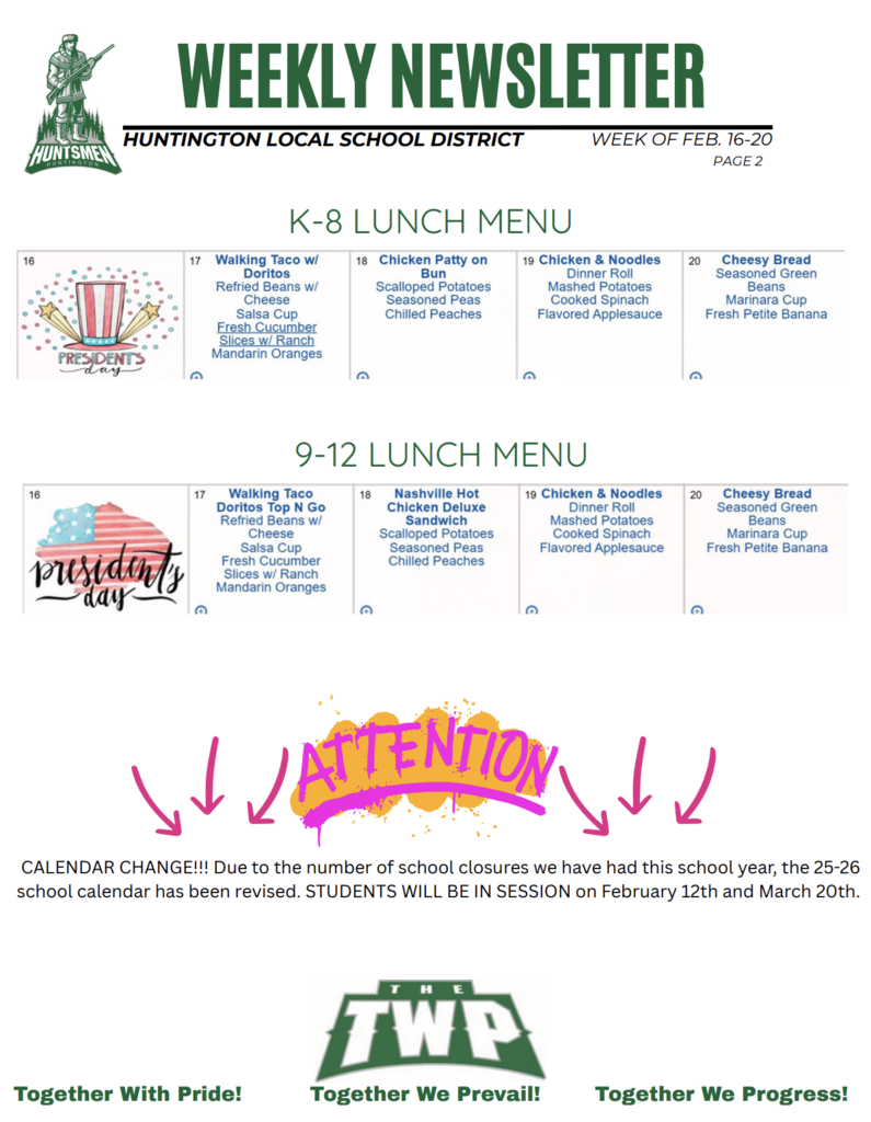 Weekly Newsletter page 2