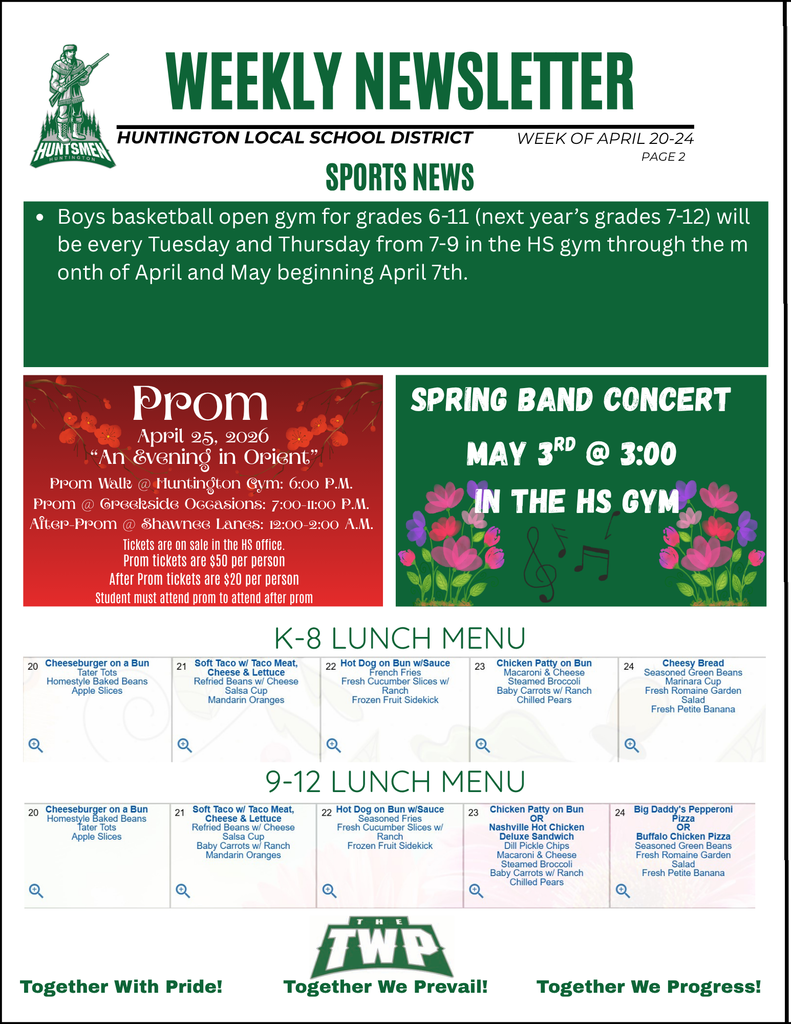 Weekly Newsletter page 2