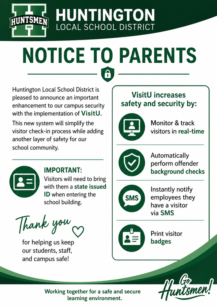 VisitU Notice to parents