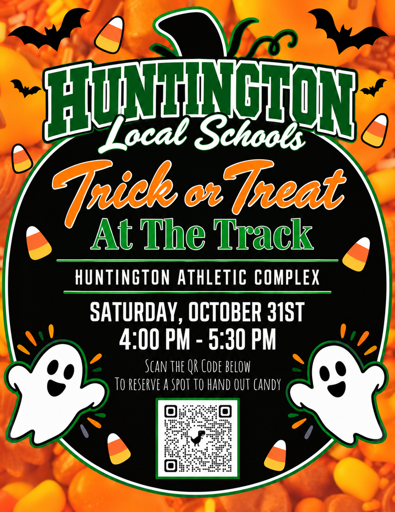 Trick or Treat at the Track will be held October 31st from 4-5:30 pm