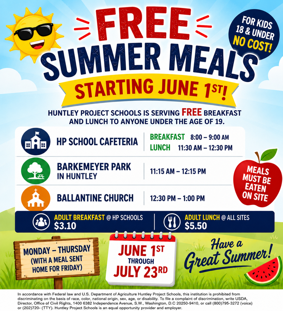 Summer 2026 Meals information