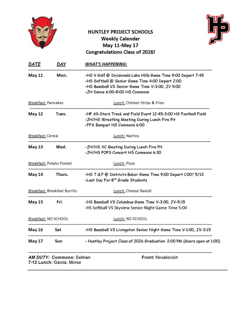 Weekly May 11-17