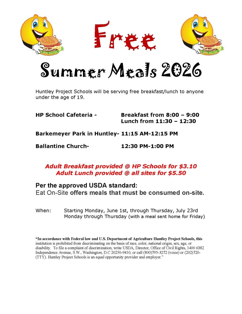 Summer 2026 Meal Information
