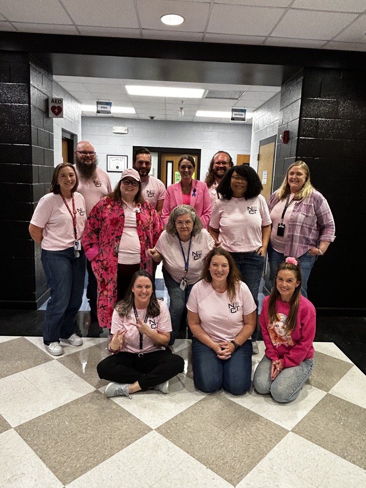 NCTHS faculty wear pink to show support for breast cancer awareness.