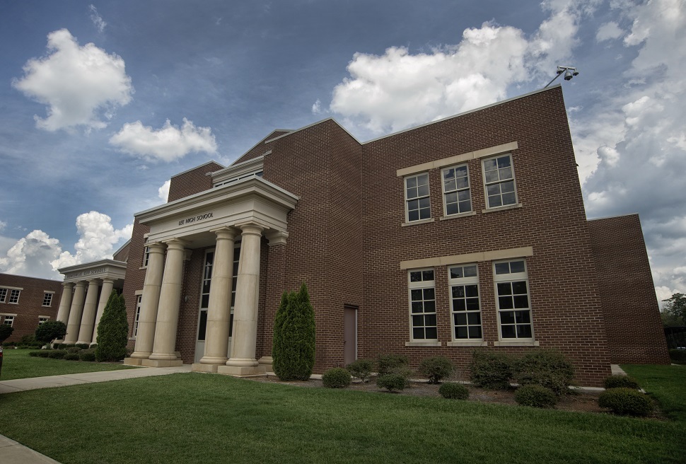 Lee High School building facade