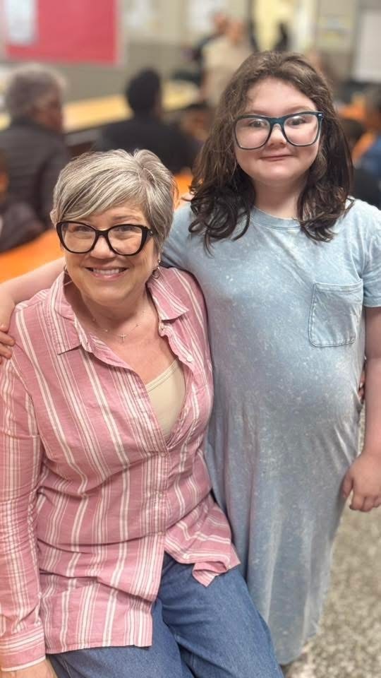 3rd grade student pictured with grandparent