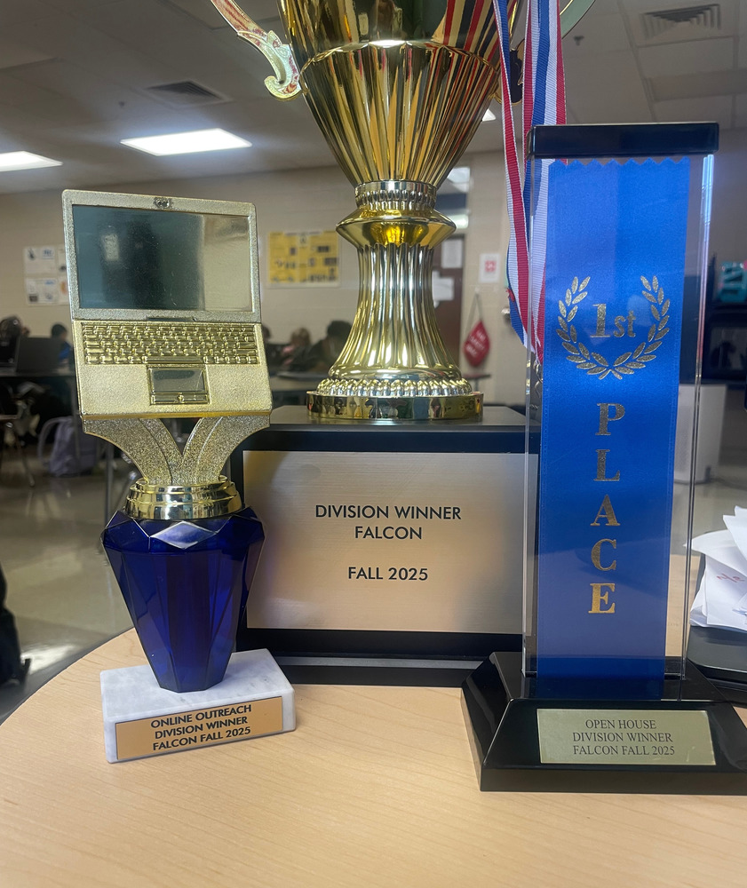 Image of awards won at the NASA High School Engineering competition by Huntsville High