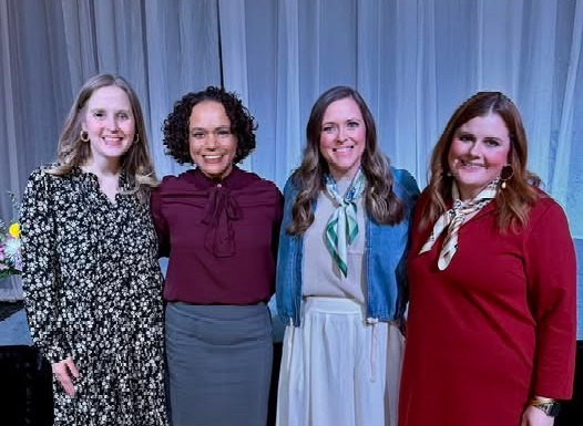 Mrs. Frank, Mrs. Bardwell, Ms. Folk and Mrs. Formby at Ron Clark Lunch
