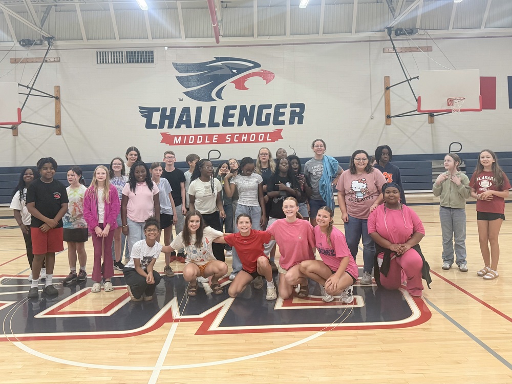 students at dance club in the CMS gym