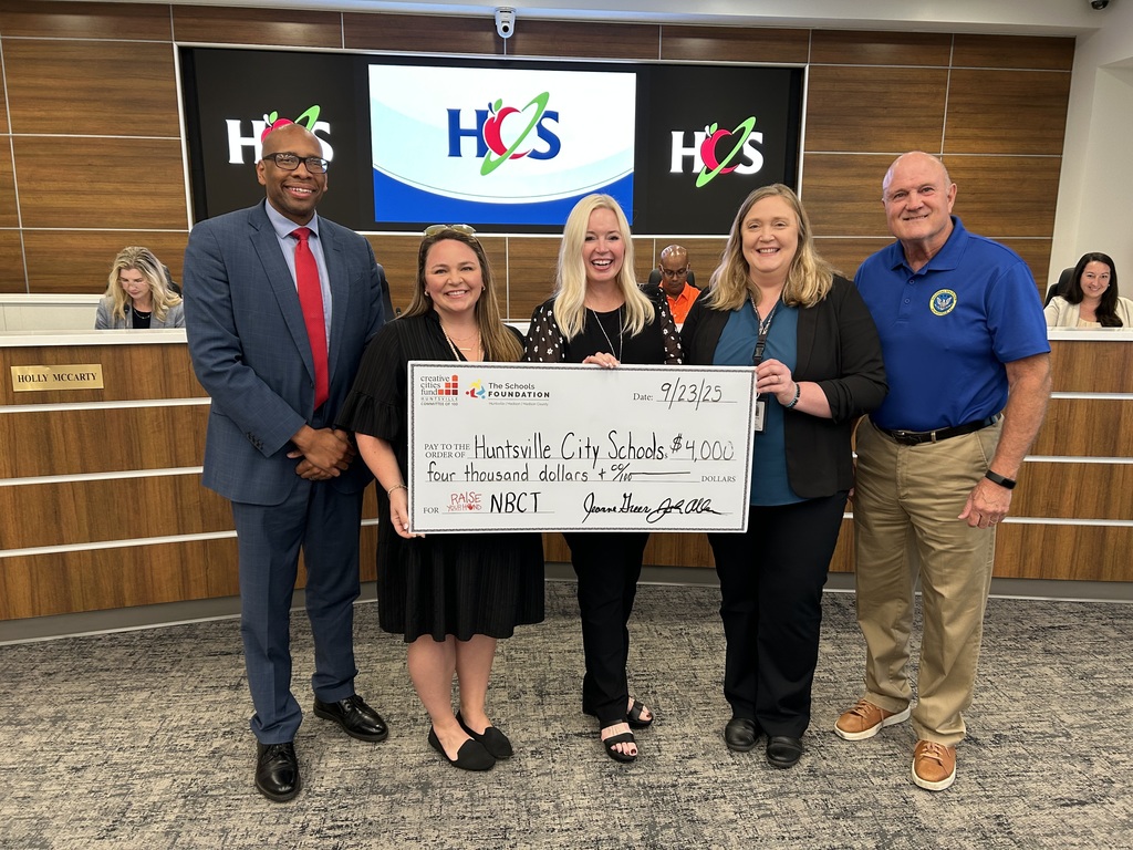 The Schools Foundation, in partnership with the Space Club, are awarding scholarships to two teachers to pursue National Board Certification!   These educators include Christine King from New Century Technology High and Julie Dombrowski from Huntsville High. 