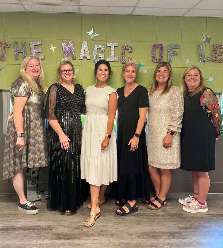 Leadership Team dressed up for Fancy Friday