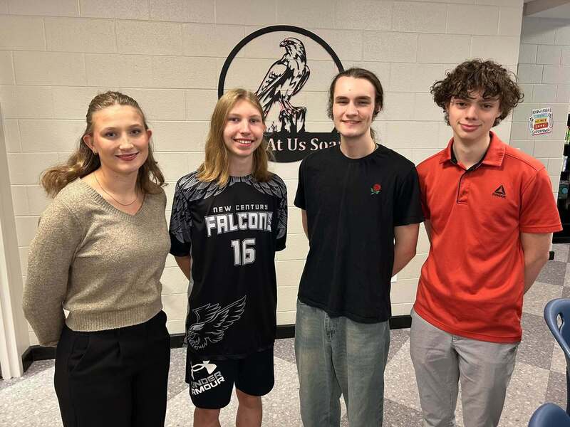 Caitlin McCloud, Jett Law, Austin McCulley Ford, and Dexter Nichols from New Century