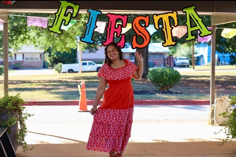 Ms. Johnson before the event.