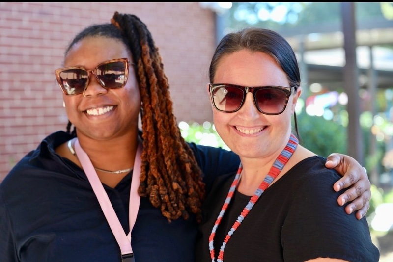 Ms. Toney and Mrs. Treece at the celebration.