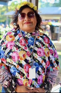 Our Parent Coordinator, Ms. Hernandez, enjoying the event.