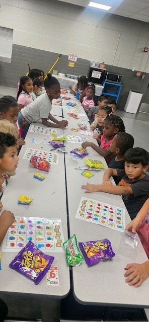 Students playing PBIS Loteria.